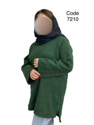 شوميز بافت قواره دار 7210 سبز